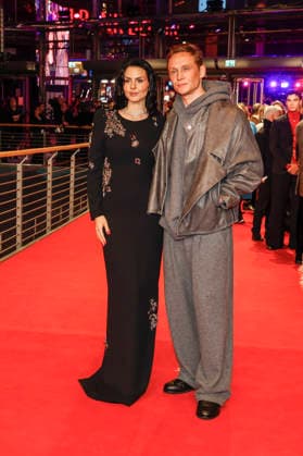 Ruby O Fee, Matthias Schweighöfer at the opening of the 75th Berlin International Film Festival in the Berlinale Palast at Potsdamer Platz