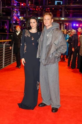 Ruby O Fee, Matthias Schweighöfer at the opening of the 75th Berlin International Film Festival in the Berlinale Palast at Potsdamer Platz