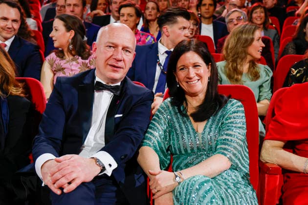 Kai Wegener, Katharina Günther Wünsch at the opening of the 75th Berlin International Film Festival in the Berlinale Palast at Potsdamer Platz