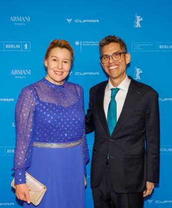 Franziska Giffey, S E Francisco Quiroga Ambassador of Mexico at the opening of the 76th Berlinale International Film Festival with the No Good Men Film Premiere on 12 02 2026 at the Berlinale Palast Berlin