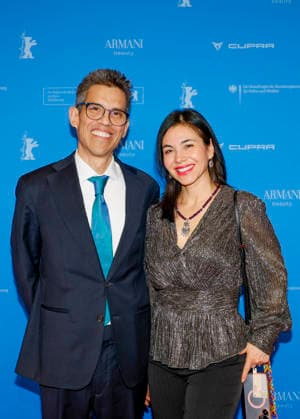 S E Francisco Quiroga Ambassador of Mexico with wife Cipactli Camero Cortís at the opening of the 76th Berlinale International Film Festival with the No Good Men Film Premiere on 12 02 2026 at the Berlinale Palast Berlin