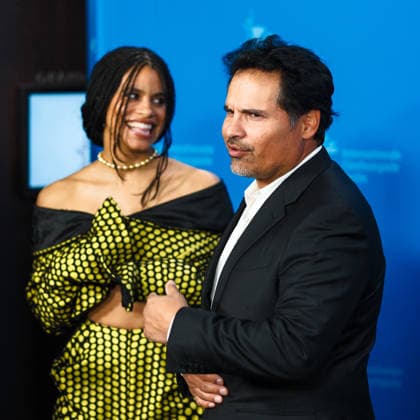 Photocall for Good Luck, Have Fun, Don™t Die , Grand Hyatt Berlin, Berlin, Germany Zazie Beetz and Michael Pena poses at the Photocall for Good Luck, Have Fun, Don™t Die during Berlinale (Berlin Film Festival) at Grand Hyatt Berlin, Berlin, , Germany on 13 February 2026., Credit:Julie Edwards Avalon Copyright: xJuliexEdwardsx xAvalonx 1074737426