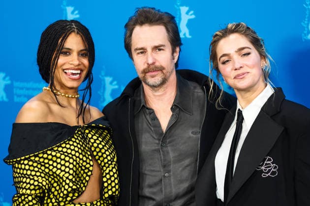 Photocall for Good Luck, Have Fun, Don™t Die , Grand Hyatt Berlin, Berlin, Germany Zazie Beetz, Sam Rockwell and Haley Lu Richardson poses at the Photocall for Good Luck, Have Fun, Don™t Die during Berlinale (Berlin Film Festival) at Grand Hyatt Berlin, Berlin, , Germany on 13 February 2026., Credit:Julie Edwards Avalon Copyright: xJuliexEdwardsx xAvalonx 1074737523