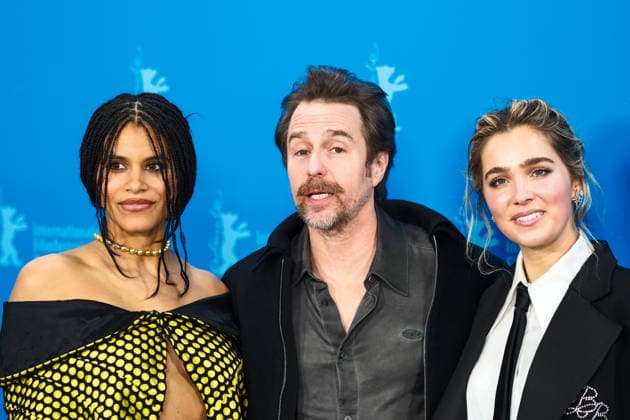 Photocall for Good Luck, Have Fun, Don™t Die , Grand Hyatt Berlin, Berlin, Germany Zazie Beetz, Sam Rockwell and Haley Lu Richardson poses at the Photocall for Good Luck, Have Fun, Don™t Die during Berlinale (Berlin Film Festival) at Grand Hyatt Berlin, Berlin, , Germany on 13 February 2026., Credit:Julie Edwards Avalon Copyright: xJuliexEdwardsx xAvalonx 1074737539