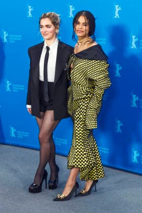 Haley Lu Richardson and Zazie Beetz at the photocall for the feature film Good Luck, Have Fun, Don t Die at the Berlinale 2026 76 Berlin International Film Festival at the Hotel Grand Hyatt Berlin, 13 02 2026 Foto:xJ.xEdwardsx xFuturexImagex luck_6243