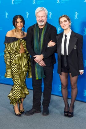 Zazie Beetz, Gore Verbinski and Haley Lu Richardson at the photocall for the feature film Good Luck, Have Fun, Don t Die at the Berlinale 2026 76 Berlin International Film Festival at the Hotel Grand Hyatt Berlin, 13 02 2026 Foto:xJ.xEdwardsx xFuturexImagex luck_6251