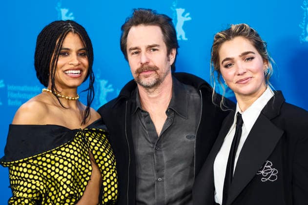 Zazie Beetz, Sam Rockwell and Haley Lu Richardson at the photocall for the feature film Good Luck, Have Fun, Don t Die at the Berlinale 2026 76 Berlin International Film Festival at the Hotel Grand Hyatt Berlin, 13 02 2026 Foto:xJ.xEdwardsx xFuturexImagex luck_6252