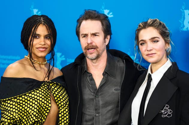 Zazie Beetz, Sam Rockwell and Haley Lu Richardson at the photocall for the feature film Good Luck, Have Fun, Don t Die at the Berlinale 2026 76 Berlin International Film Festival at the Hotel Grand Hyatt Berlin, 13 02 2026 Foto:xJ.xEdwardsx xFuturexImagex luck_6253