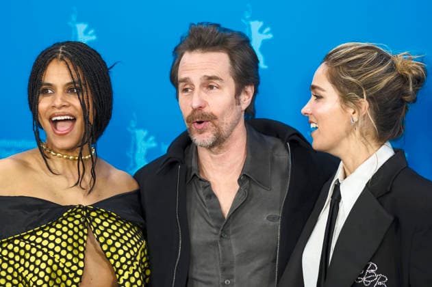 Zazie Beetz, Sam Rockwell and Haley Lu Richardson at the photocall for the feature film Good Luck, Have Fun, Don t Die at the Berlinale 2026 76 Berlin International Film Festival at the Hotel Grand Hyatt Berlin, 13 02 2026 Foto:xJ.xEdwardsx xFuturexImagex luck_6256