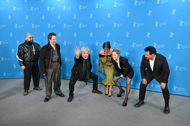 76th Berlin Film Festival Photocall Good Luck Have Fun Dont Die Asim Chaudhry, Sam Rockwell, Gore Verbinski, Zazie Beetz, Haley Lu Richardson, Michael Pena attending the photocall of the movie Good Luck, Have Fun, Don t Die during 76th Berlin International Film Festival in Berlin, Germany on 13 February 2026. Photo by Julien Reynaud APS-Medias ABACAPRESS.COM Berlin  Copyright: xReynaudxJulien APS-Medias ABACAx