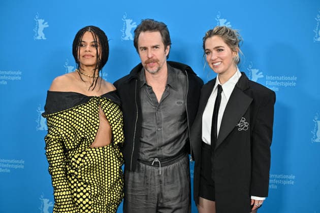 76th Berlin Film Festival Photocall Good Luck Have Fun Dont Die Zazie Beetz, Sam Rockwell, Haley Lu Richardson attending the photocall of the movie Good Luck, Have Fun, Don t Die during 76th Berlin International Film Festival in Berlin, Germany on 13 February 2026. Photo by Julien Reynaud APS-Medias ABACAPRESS.COM Berlin  Copyright: xReynaudxJulien APS-Medias ABACAx