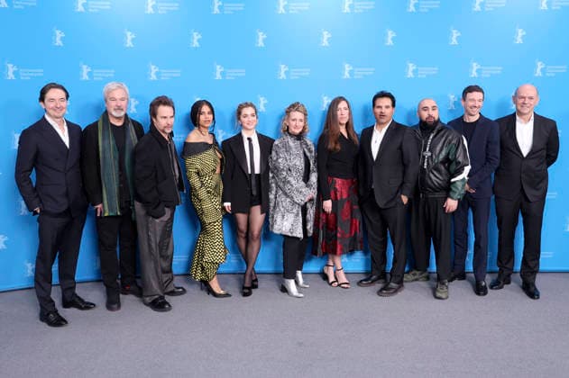 Martin Bachmann, Gore Verbinski, Sam Rockwell, Zazie Beetz, Haley Lu Richardson, Tricia Tuttle, Pamela L Kunath, Michael Pena, Asim Chaudhry, Oliver Berben and Robert Kulzer at the photocall for the feature film Good Luck, Have Fun, Don t Die at the Berlinale 2026 76 Berlin International Film Festival at the Hotel Grand Hyatt Berlin, 13 02 2026 Foto:xD.xBedrosianx xFuturexImagex luck_6257