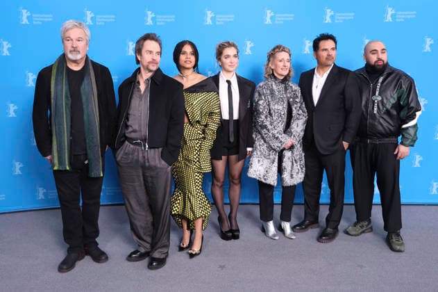 Gore Verbinski, Sam Rockwell, Zazie Beetz, Haley Lu Richardson, Tricia Tuttle, Michael Pena and Asim Chaudhry at the photocall for the feature film Good Luck, Have Fun, Don t Die at the Berlinale 2026 76 Berlin International Film Festival at the Hotel Grand Hyatt Berlin, 13 02 2026 Foto:xD.xBedrosianx xFuturexImagex luck_6258