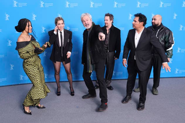 Zazie Beetz, Haley Lu Richardson, Gore Verbinski, Sam Rockwell, Michael Pena and Asim Chaudhry at the photocall for the feature film Good Luck, Have Fun, Don t Die at the Berlinale 2026 76 Berlin International Film Festival at the Hotel Grand Hyatt Berlin, 13 02 2026 Foto:xD.xBedrosianx xFuturexImagex luck_6260