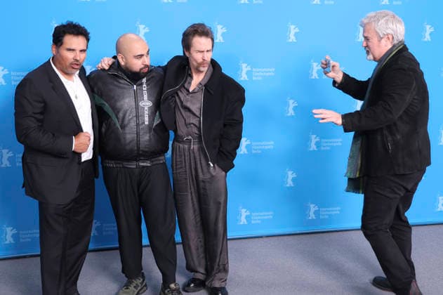Michael Pena, Asim Chaudhry, Sam Rockweli and Gore Verbinski at the photocall for the feature film Good Luck, Have Fun, Don t Die at the Berlinale 2026 76 Berlin International Film Festival at the Hotel Grand Hyatt Berlin, 13 02 2026 Foto:xD.xBedrosianx xFuturexImagex luck_6279