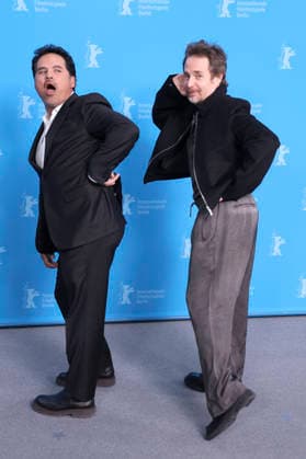 Michael Pena and Sam Rockwell at the photocall for the feature film Good Luck, Have Fun, Don t Die at the Berlinale 2026 76 Berlin International Film Festival at the Hotel Grand Hyatt Berlin, 13 02 2026 Foto:xD.xBedrosianx xFuturexImagex luck_6283