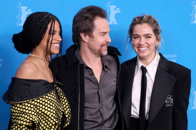 Zazie Beetz, Sam Rockwell and Haley Lu Richardson at the photocall for the feature film Good Luck, Have Fun, Don t Die at the Berlinale 2026 76 Berlin International Film Festival at the Hotel Grand Hyatt Berlin, 13 02 2026 Foto:xD.xBedrosianx xFuturexImagex luck_6298