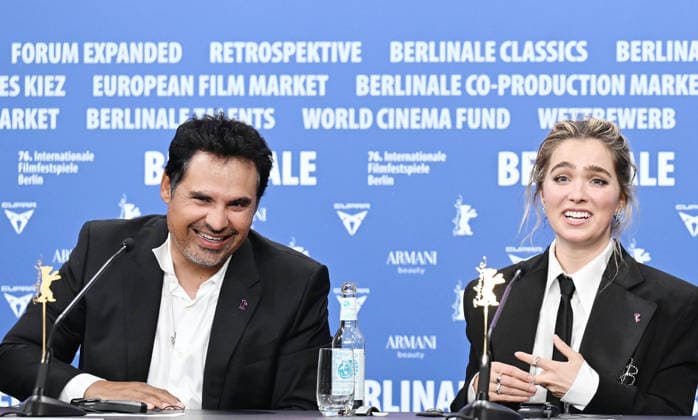 76th Berlinale International Film Festival Good Luck, Have Fun, Don t Die press conference at Grand Hyatt Hotel Featuring: Michael Pena, Haley Lu Richardson Where: Berlin, Germany When: 13 Feb 2026 Credit: Cover Images EDITORIAL USE ONLY. NOT FOR USE BY NEWSPAPERS BASED IN THE UK. Copyright: xx coverimg55465832