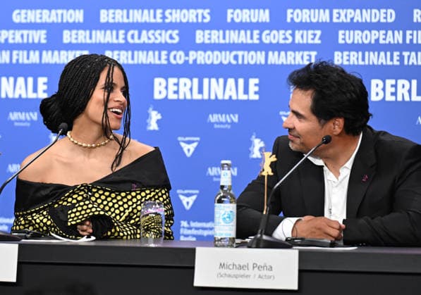 76th Berlinale International Film Festival Good Luck, Have Fun, Don t Die press conference at Grand Hyatt Hotel Featuring: Zazie Beetz, Michael Pena Where: Berlin, Germany When: 13 Feb 2026 Credit: Cover Images EDITORIAL USE ONLY. NOT FOR USE BY NEWSPAPERS BASED IN THE UK. Copyright: xx coverimg55465843