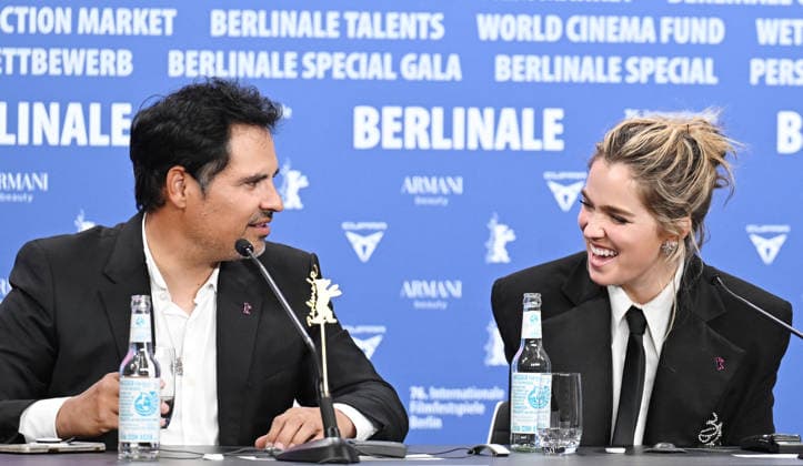 76th Berlinale International Film Festival Good Luck, Have Fun, Don t Die press conference at Grand Hyatt Hotel Featuring: Michael Pena, Haley Lu Richardson Where: Berlin, Germany When: 13 Feb 2026 Credit: Cover Images EDITORIAL USE ONLY. NOT FOR USE BY NEWSPAPERS BASED IN THE UK. Copyright: xx coverimg55465850