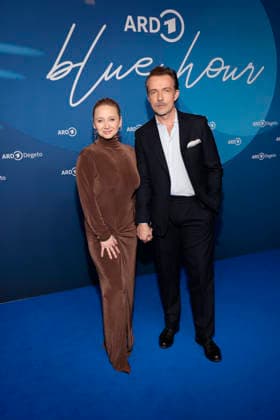 Anna Maria Muehe and Lucas Gregorowicz at the ARD Blue Hour as part of the 76 Berlinale on 13 02 2026 in Berlin ARD Blue Hour in Berlin