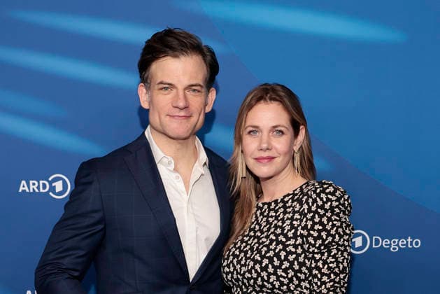 Torben Liebrecht and Felicitas Woll at the ARD Blue Hour as part of the 76 Berlinale on 13 02 2026 in Berlin ARD Blue Hour in Berlin