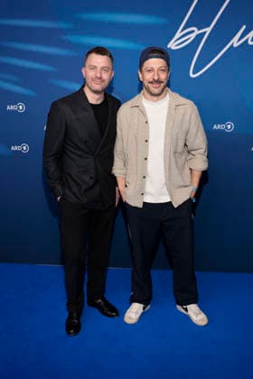 Friedrich Muecke and Fahri YardÄ±m at the ARD Blue Hour as part of the 76 Berlinale on 13 02 2026 in Berlin ARD Blue Hour in Berlin