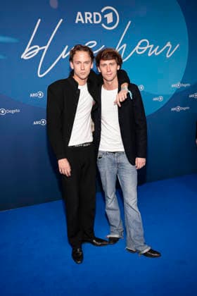 Oskar and Emil Belton at the ARD Blue Hour as part of the 76 Berlinale on 13 02 2026 in Berlin ARD Blue Hour in Berlin