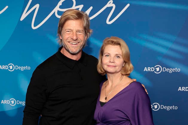 Henning Baum and Annette Frier at the ARD Blue Hour as part of the 76 Berlinale on 13 02 2026 in Berlin ARD Blue Hour in Berlin