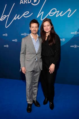 Tom Schilling and Annie Mosebach at the ARD Blue Hour as part of the 76 Berlinale on 13 02 2026 in Berlin ARD Blue Hour in Berlin