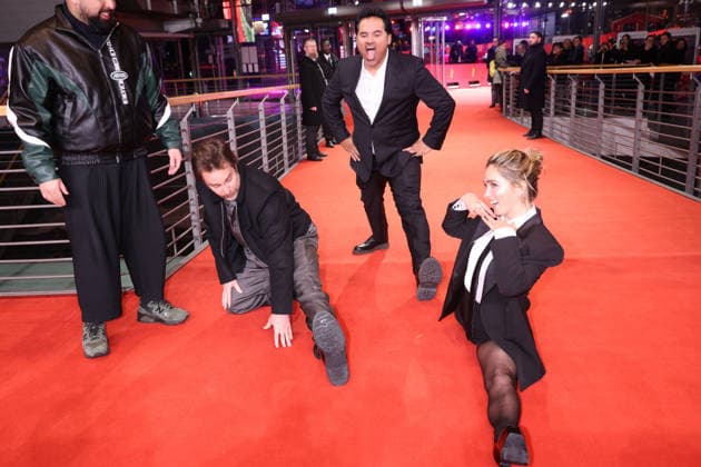 February 13, 2026, Berlin, Germany: Asim Chaudhry , Sam Rockwell, Michael Pena, Haley Lu Richardson, Gore Verbinski and Zazie Beetz attend the premiere of Good Luck, Have Fun, Don t Die during the 76th Berlinale International Film Festival at Berlinalepalast in Berlin, Germany, on 13 February 2026. Photo: Berlin Germany - ZUMAm179 20260213_zep_m179_012 Copyright: xAlecxMichaelx