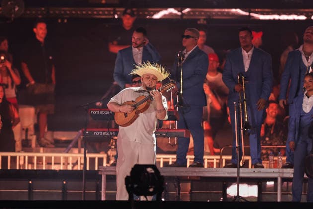 Bad Bunny performs first Buenos Aires concert of world tour BUENOS AIRES, ARGENTINA - FEBRUARY 13: Puerto Rican singer Bad Bunny performs during the first of his three scheduled shows at Estadio Monumental in Buenos Aires, Argentina, as part of his Debi Tirar Mas Fotos world tour, in Buenos Aires, Argentina on February 13, 2026. The artist arrived in Argentina following a high-profile appearance at the Super Bowl, where he delivered strong criticism of US policies, and after winning a Grammy Award, becoming the first Spanish-language album to receive the Album of the Year honor. The concert drew tens of thousands of fans, marking one of the most anticipated musical events of the year in the Argentine capital. Luciano Gonzalez Anadolu Bu  Copyright: x2026xAnadoluxLucianoxGonzalezx