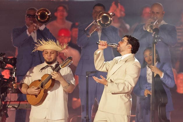 Buenos Aires, February 13, 2026 Puerto Rican singer Bad Bunny, performs his first show at the River Plate Stadium in Argentina during his tour, Debi tirar mas fotos UNAR AGENCY via Aton Chile, Buenos Aires Argentina Aton 1124848  Copyright: UNARxAGENCYxviaxAtonxChile
