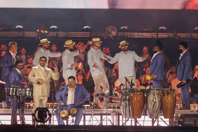 Buenos Aires, February 13, 2026 Puerto Rican singer Bad Bunny, performs his first show at the River Plate Stadium in Argentina during his tour, Debi tirar mas fotos UNAR AGENCY via Aton Chile, Buenos Aires Argentina Aton 1124857  Copyright: UNARxAGENCYxviaxAtonxChile