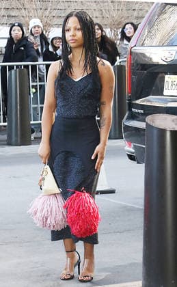 February 13, 2026 Myha la Herrold attend Calvin Klein 2026 Show during New York Fashion Week in New York. February 13, 2026 Copyright: xRWx