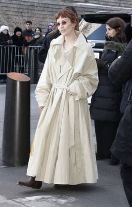 February 13, 2026 Britt Lower attend Calvin Klein 2026 Show during New York Fashion Week in New York. February 13, 2026 Copyright: xRWx