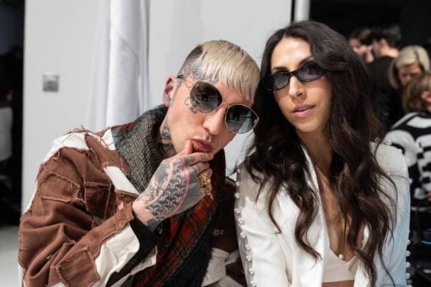 February 13, 2026, Bronx, New York, USA: Chris Lavish (L) attends runway for Christian Cowan fashion show during New York FW26 at 450 West 31st Street in New York, NY on February 13, 2026. Bronx USA - ZUMAr339 20260213_znp_r339_021 Copyright: xLevxRadinx