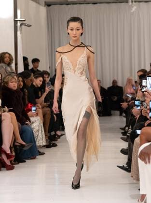 February 13, 2026, Bronx, New York, USA: Model walks runway for Christian Cowan fashion show during New York FW26 at 450 West 31st Street in New York, NY on February 13, 2026. Bronx USA - ZUMAr339 20260213_znp_r339_028 Copyright: xLevxRadinx