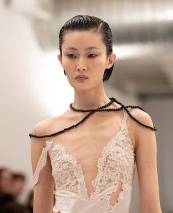 February 13, 2026, Bronx, New York, USA: Model walks runway for Christian Cowan fashion show during New York FW26 at 450 West 31st Street in New York, NY on February 13, 2026. Bronx USA - ZUMAr339 20260213_znp_r339_029 Copyright: xLevxRadinx