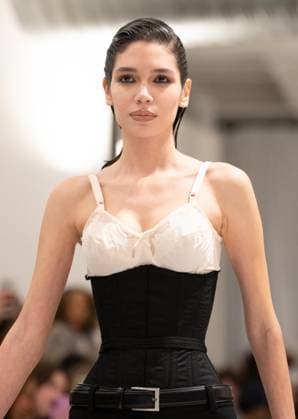 February 13, 2026, Bronx, New York, USA: Model walks runway for Christian Cowan fashion show during New York FW26 at 450 West 31st Street in New York, NY on February 13, 2026. Bronx USA - ZUMAr339 20260213_znp_r339_032 Copyright: xLevxRadinx