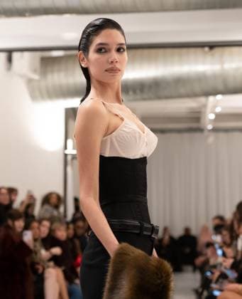 February 13, 2026, Bronx, New York, USA: Model walks runway for Christian Cowan fashion show during New York FW26 at 450 West 31st Street in New York, NY on February 13, 2026. Bronx USA - ZUMAr339 20260213_znp_r339_034 Copyright: xLevxRadinx