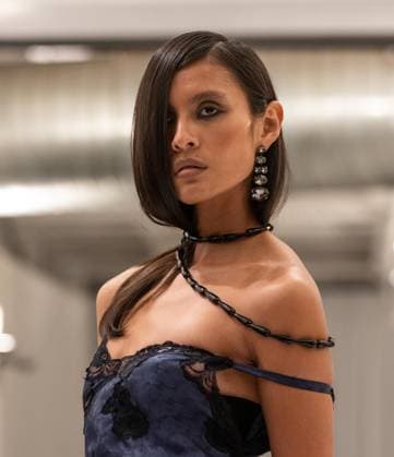 February 13, 2026, Bronx, New York, USA: Model walks runway for Christian Cowan fashion show during New York FW26 at 450 West 31st Street in New York, NY on February 13, 2026. Bronx USA - ZUMAr339 20260213_znp_r339_045 Copyright: xLevxRadinx