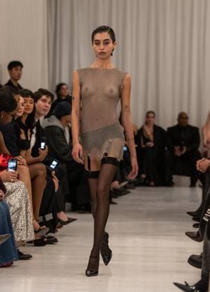 February 13, 2026, Bronx, New York, USA: Model walks runway for Christian Cowan fashion show during New York FW26 at 450 West 31st Street in New York, NY on February 13, 2026. Bronx USA - ZUMAr339 20260213_znp_r339_047 Copyright: xLevxRadinx