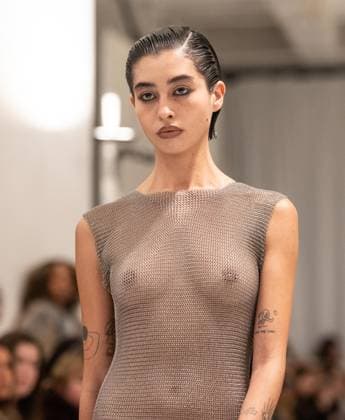 February 13, 2026, Bronx, New York, USA: Model walks runway for Christian Cowan fashion show during New York FW26 at 450 West 31st Street in New York, NY on February 13, 2026. Bronx USA - ZUMAr339 20260213_znp_r339_049 Copyright: xLevxRadinx