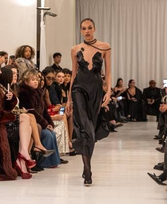 February 13, 2026, Bronx, New York, USA: Model walks runway for Christian Cowan fashion show during New York FW26 at 450 West 31st Street in New York, NY on February 13, 2026. Bronx USA - ZUMAr339 20260213_znp_r339_073 Copyright: xLevxRadinx