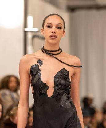 February 13, 2026, Bronx, New York, USA: Model walks runway for Christian Cowan fashion show during New York FW26 at 450 West 31st Street in New York, NY on February 13, 2026. Bronx USA - ZUMAr339 20260213_znp_r339_074 Copyright: xLevxRadinx