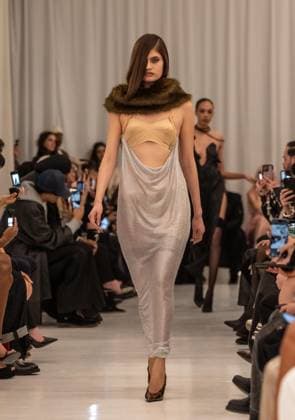 February 13, 2026, Bronx, New York, USA: Model walks runway for Christian Cowan fashion show during New York FW26 at 450 West 31st Street in New York, NY on February 13, 2026. Bronx USA - ZUMAr339 20260213_znp_r339_081 Copyright: xLevxRadinx