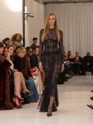 February 13, 2026, Bronx, New York, USA: Model walks runway for Christian Cowan fashion show during New York FW26 at 450 West 31st Street in New York, NY on February 13, 2026. Bronx USA - ZUMAr339 20260213_znp_r339_101 Copyright: xLevxRadinx