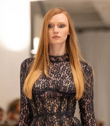 February 13, 2026, Bronx, New York, USA: Model walks runway for Christian Cowan fashion show during New York FW26 at 450 West 31st Street in New York, NY on February 13, 2026. Bronx USA - ZUMAr339 20260213_znp_r339_102 Copyright: xLevxRadinx