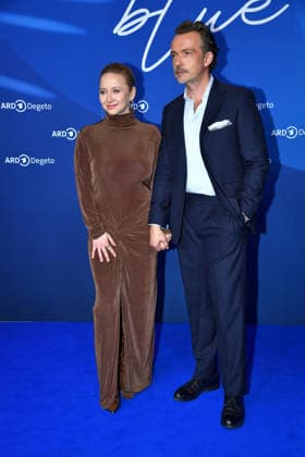 Anna Maria Muehe with husband Lucas Gregorowicz at the ARD BLUE HOUR reception at the 76th Berlin International Film Festival on 13 02 26